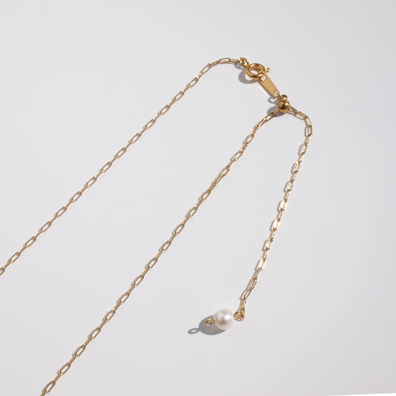 【一点物】パールを育む貝のネックレス 金箔×淡水パール ステンレス 約40~48cm 長さ調節可 アレルギーフリー | 5枚目
